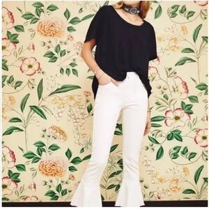 MOTHER Jeans Cha Cha Fray White size 25